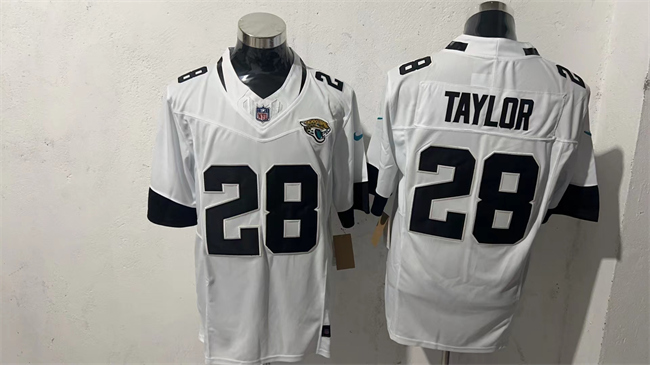 Men's White Jacksonville Jaguars #28 Fred Taylor 2026 F.U.S.E. Vapor Untouchable Limited Stitched Jersey